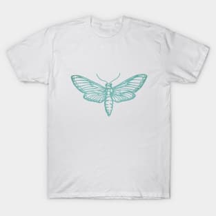 Teal Moth T-Shirt